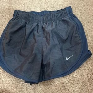 Blue/grey Nike running shorts